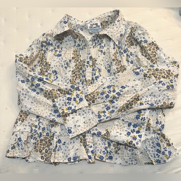 Future Collective Tops - Future Collection Reese Blutstein Floral Top Size Large NWOT